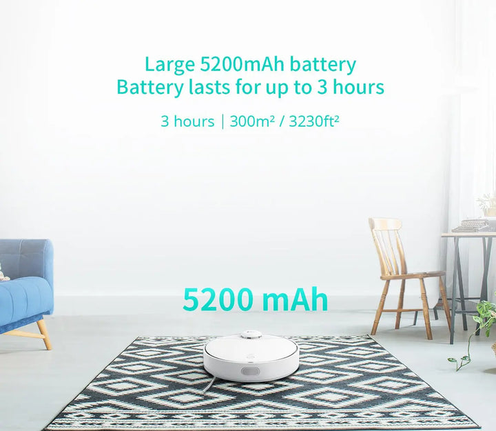 360 s9 robot vacuum battery life