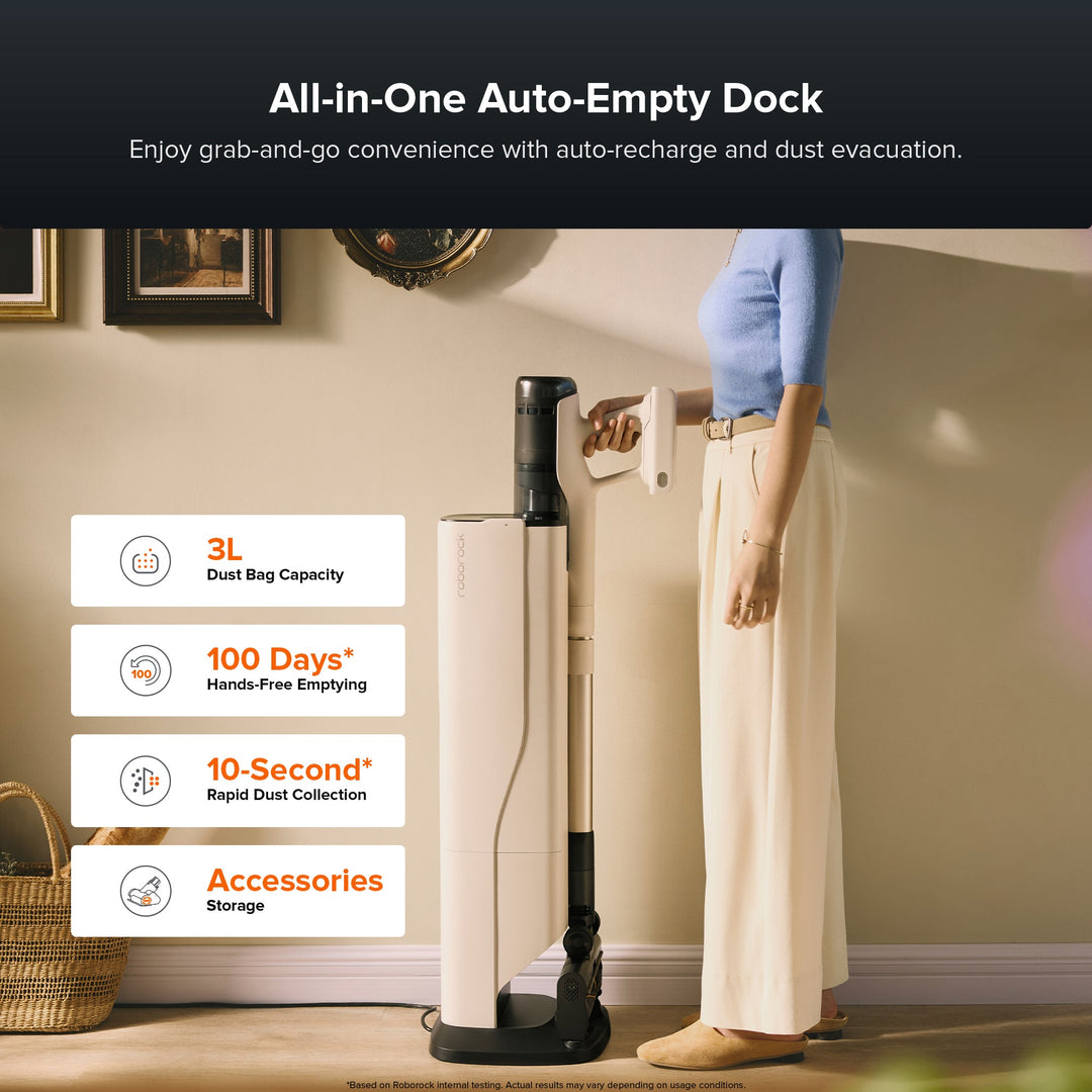Roborock H60 Hub Pro Cordless Stick Vacuum Cleaner