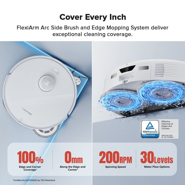 Roborock Qrevo Curv Robot Vacuum with Multifunctional Dock 3.0