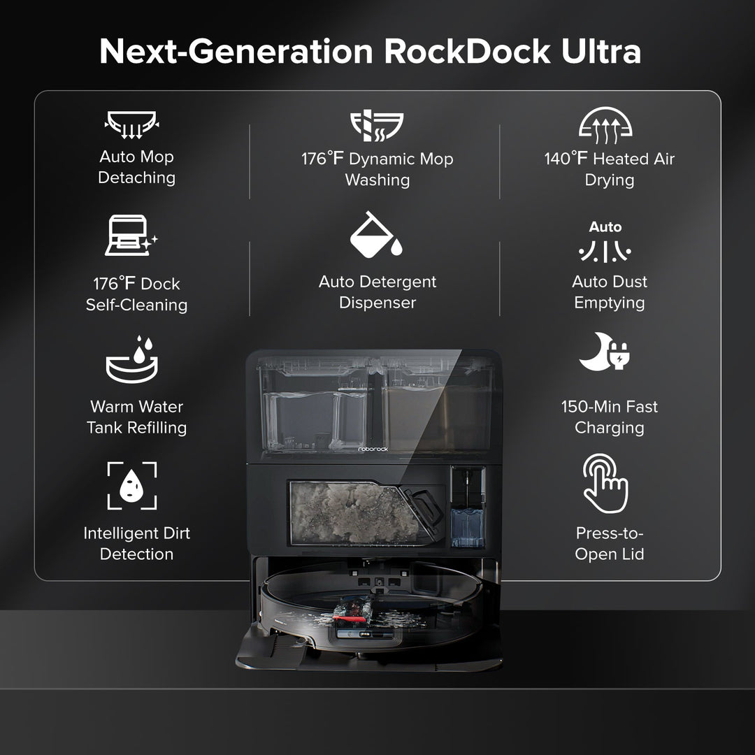 Roborock Saros 10 Robot Vacuum with Dual Anti-tangle System