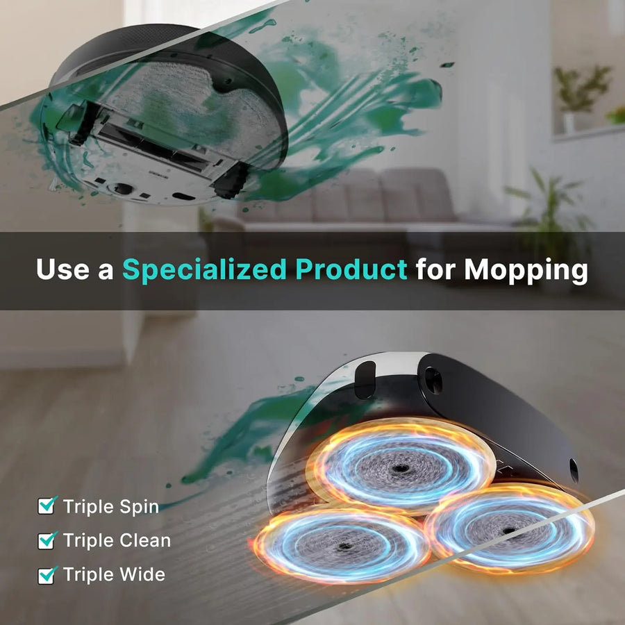 EVERYBOT Three Spin The Ultimate Robot Mop for your Hard Floor Care