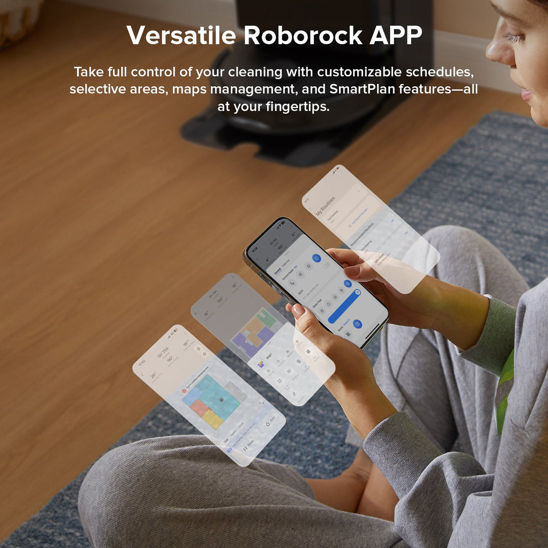 Roborock QV 35A Robot Vacuum with Multifunctional Dock