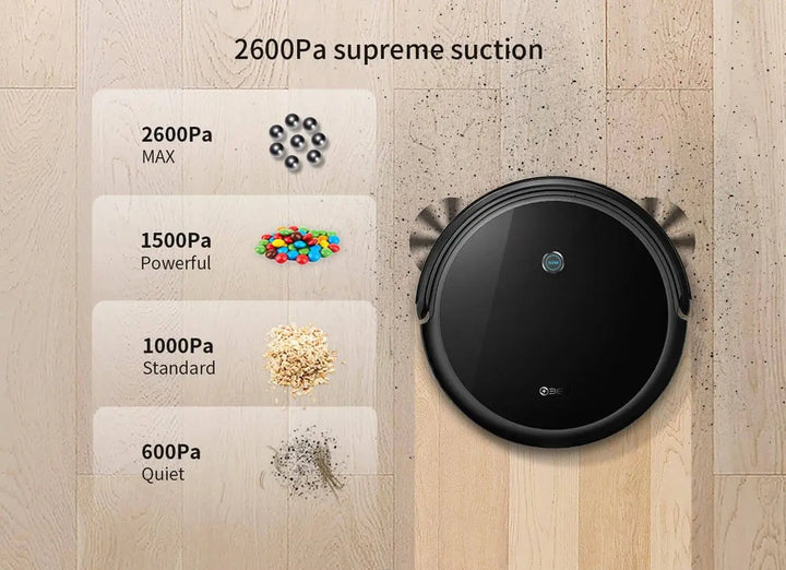 360 SMARTLIFE robot vacuum powerful suction