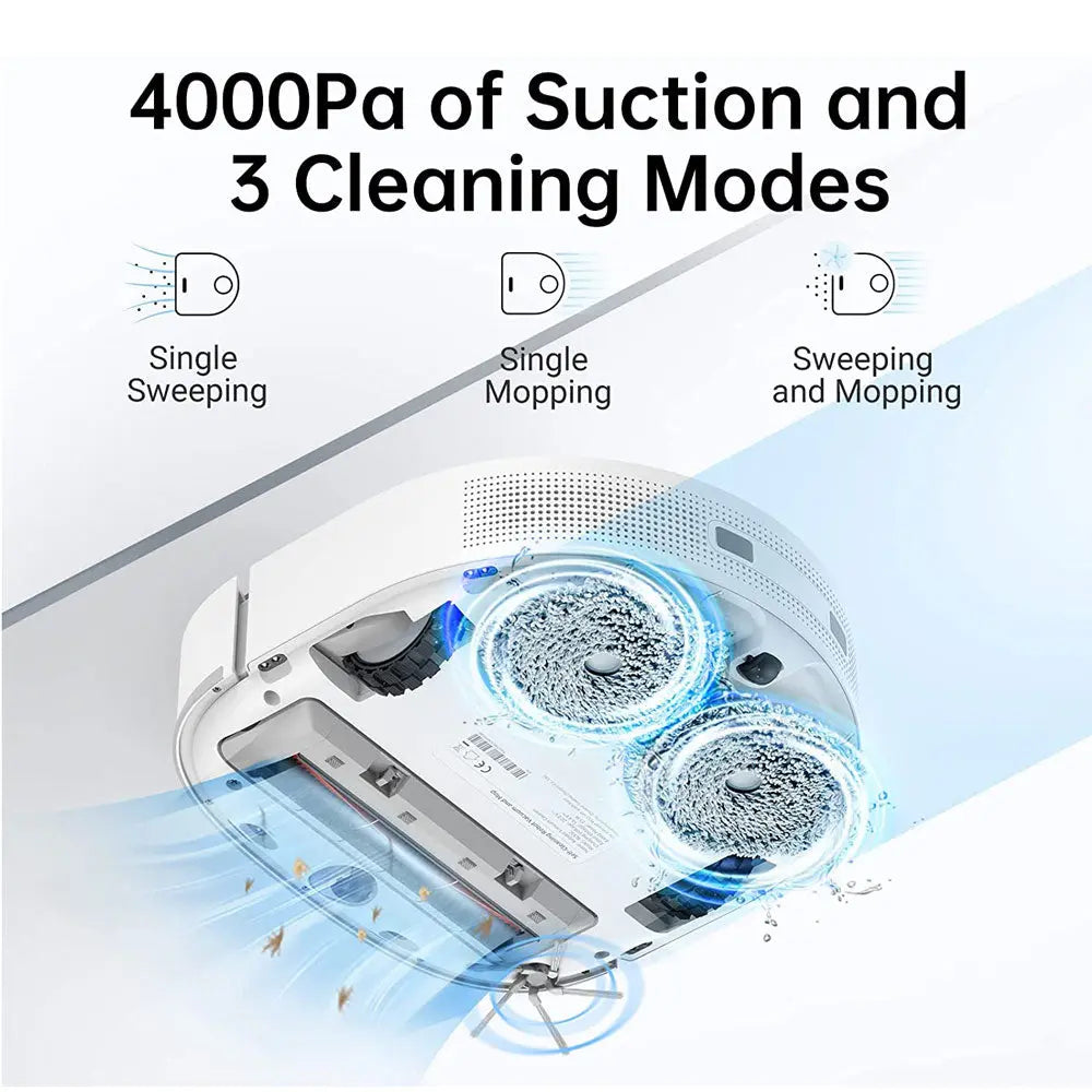 4000Pa of Suction and 3 Cleaning Modes